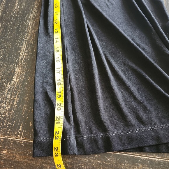 Chico's Traveler Slinky Wide Leg Palazzo Pants Womens 1 M 8 Crop (30x23) Black - Picture 9 of 11